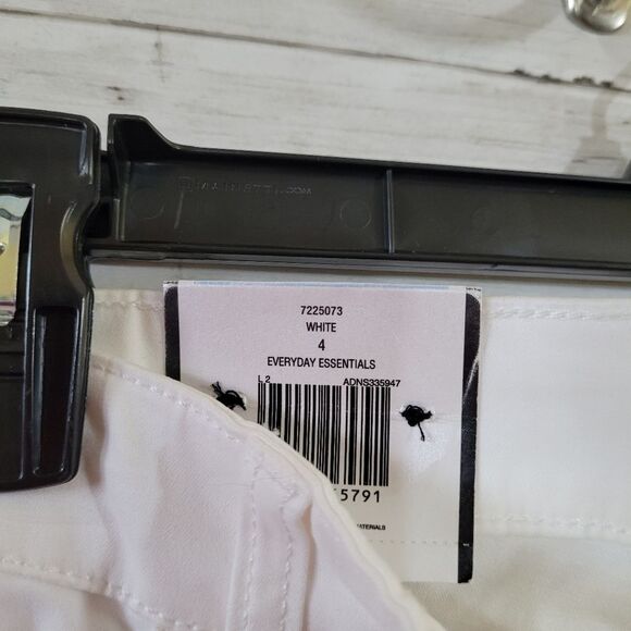 NWT Cynthia Rowley Women's Size 4 Clean White Soft Denim Cropped Jeans Summer - Picture 7 of 10